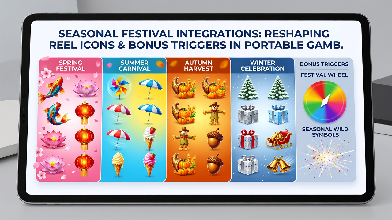 Close-up view of bonus trigger mechanics in a festival-adapted mobile slot game