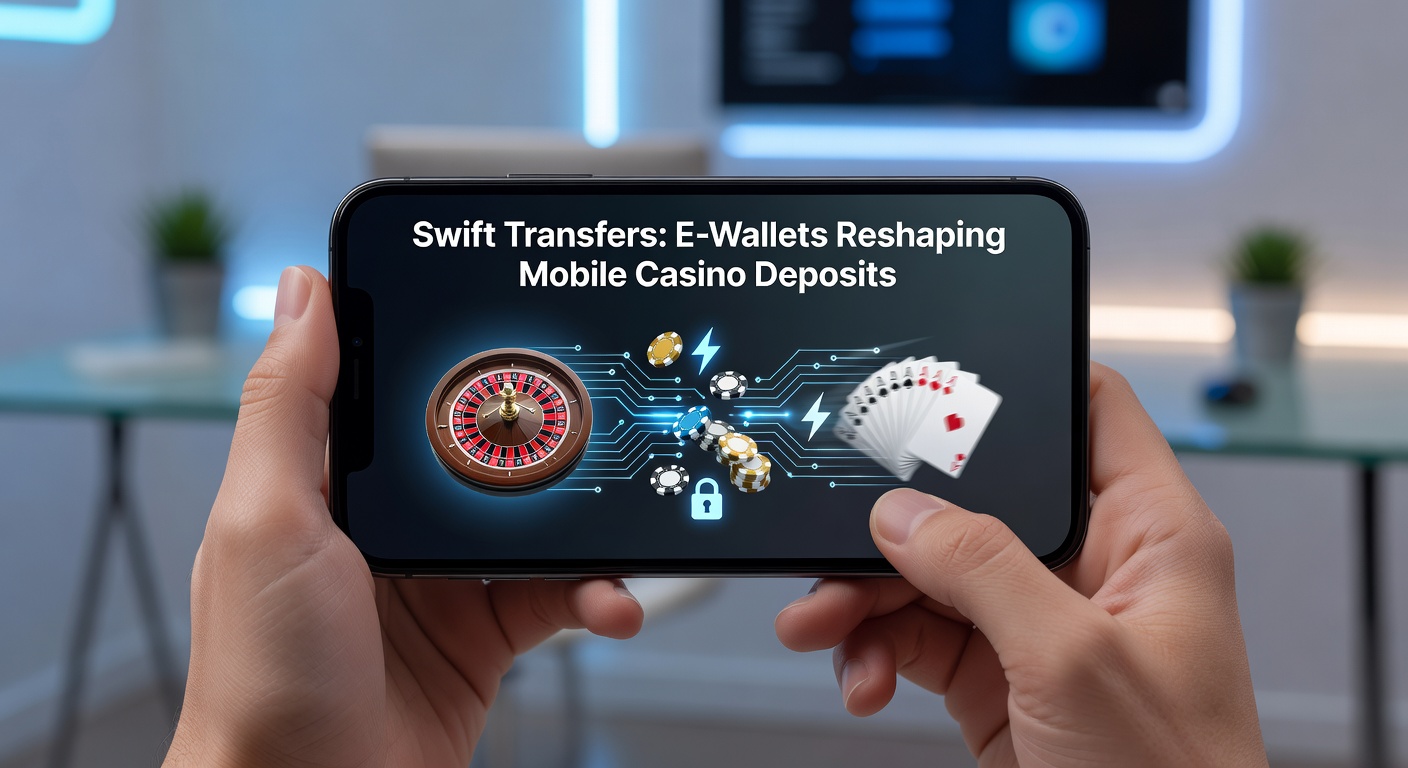 Infographic showing e-wallet transaction speeds compared to traditional methods in mobile casino environments