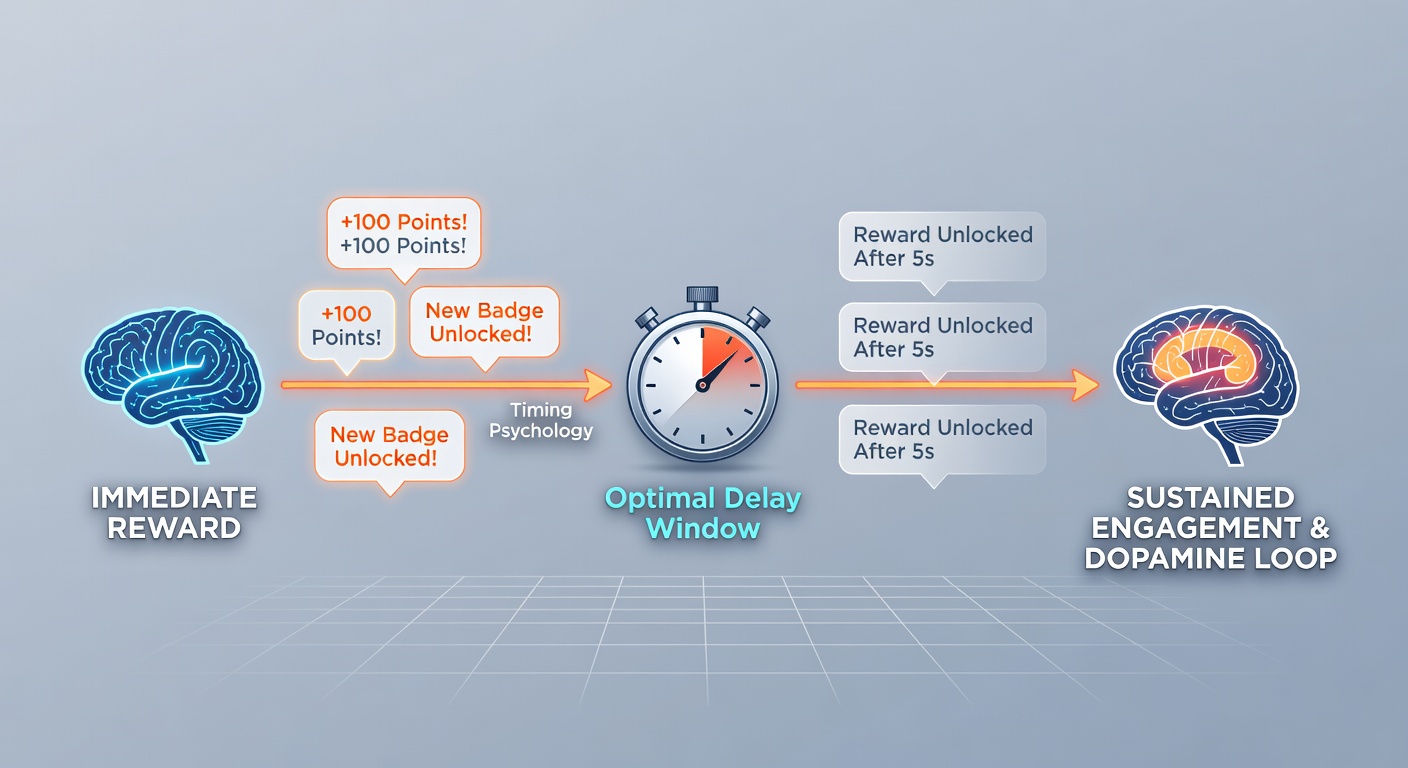 Digital reel platform screen showing timed reward notification pop-up during gameplay